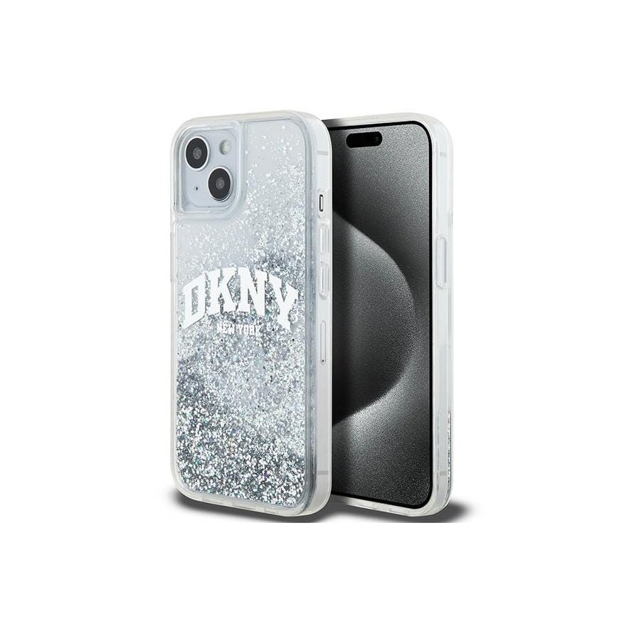 DKNY DKHCP15SLBNAET iPhone 15 | 14 | 13 6.1" biały|white hardcas – 2