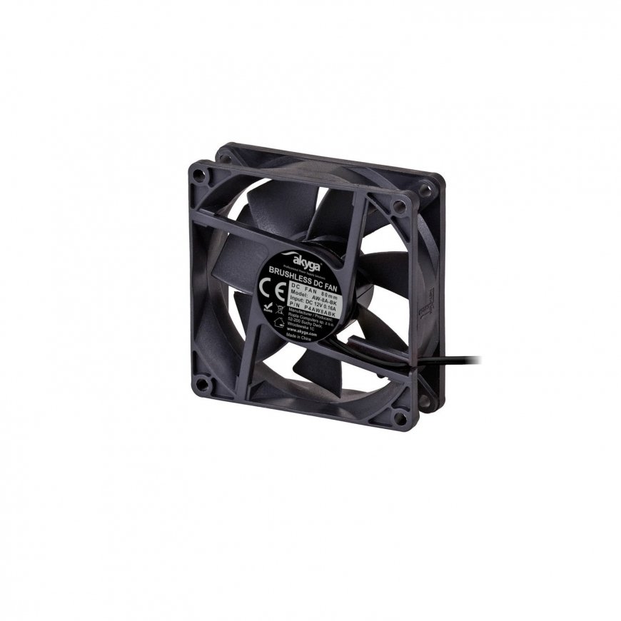 Akyga AW-8A-BK computer cooling system Computer case Fan 8 cm Black 1 pc(s) – 2