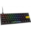 Ducky One 2 Pro Mini Klaviatūra žaidimams, RGB LED - Cherry Silent Raudona (US)
