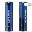 Beston Baterija 18650 įkraunama su USB-C lizdu, 3.7V, 2000mAh, Li-Ion Beston Baterija 18650 įkraunama su USB-C lizdu, 3.7V, 2000mAh, Li-Ion