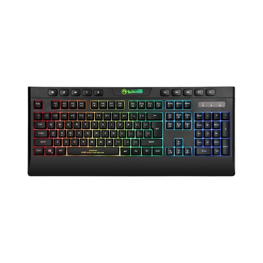 Marvo CM305 klaviatūra Pelė įskaityta USB QWERTY Anglų Juoda – 2