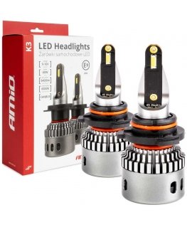 Żarówki samochodowe led seria k3 hb3/hir1 9011/h10 12v 6000k canbus amio-03687
