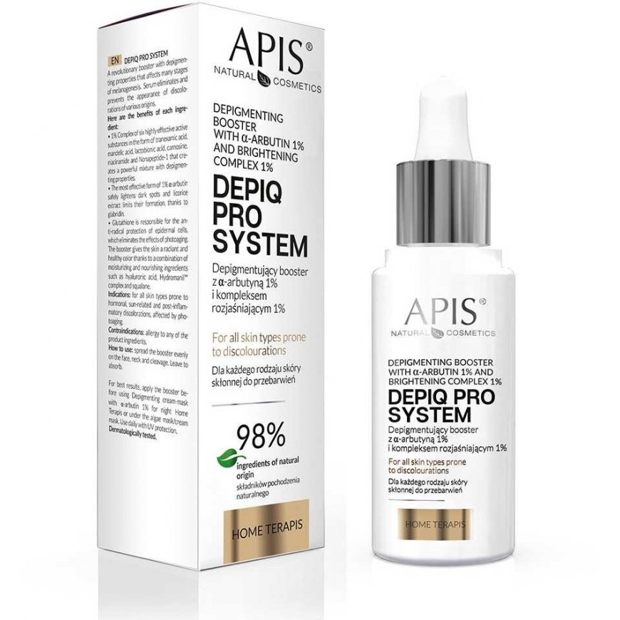 Activeshop APIS DEPIQ PRO SYSTEM Depigmentation enhancer with α-arbutin 1% and lightening complex 1% 30 ml – 2