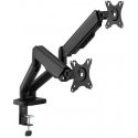Hismart Dviejų 17”-32” monitorių spyruoklinis laikiklis, juodas