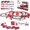Train track with fire trucks - 92 pieces Woopie Train track with fire trucks - 92 pieces Woopie