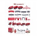 Train track with fire trucks - 92 pieces Woopie Train track with fire trucks - 92 pieces Woopie