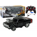 Lean Toys Remote Control Car 1:18 Drift 360 Lights Sounds Juodas Lean Toys Remote Control Car 1:18 Drift 360 Lights Sounds Juodas