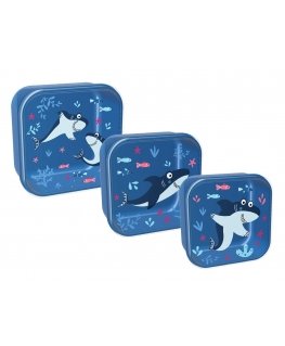 Lunch box set Itotal Shark, 3 pcs/pack.