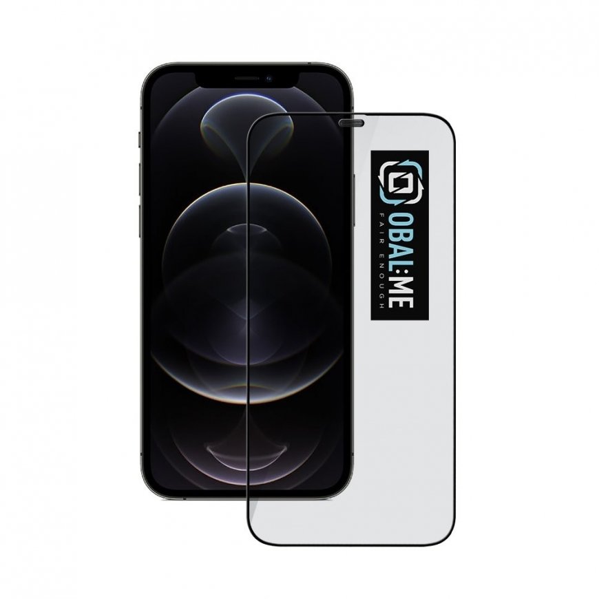 OBAL:ME 5D Glass Screen Protector for Apple iPhone 12 Pro Max Bl