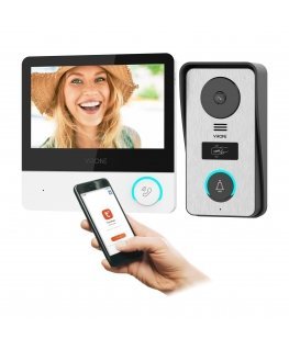 Orno PAVONIS, vaizdo domofono komplektas, 4 laidų, 7", Wi-Fi, jutiklinis ekranas, Full HD, RFID