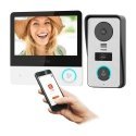 Orno PAVONIS, vaizdo domofono komplektas, 4 laidų, 7", Wi-Fi, jutiklinis ekranas, Full HD, RFID Orno PAVONIS, vaizdo domofono komplektas, 4 laidų, 7", Wi-Fi, jutiklinis ekranas, Full HD, RFID