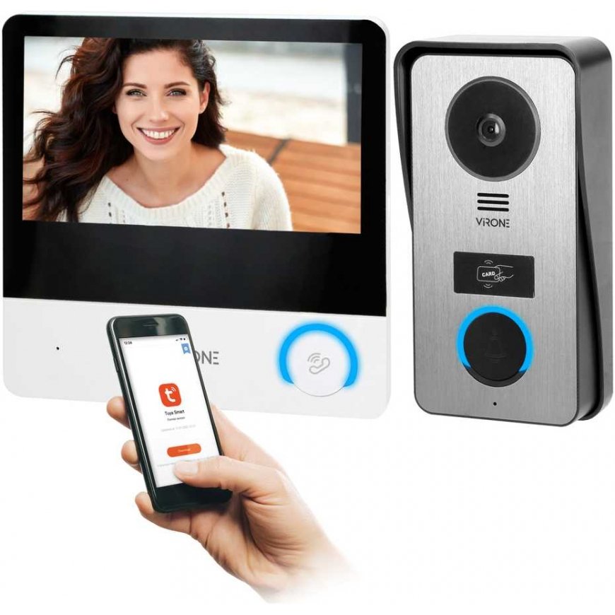 Orno PAVONIS, vaizdo domofono komplektas, 4 laidų, 7", Wi-Fi, jutiklinis ekranas, Full HD, RFID – 2