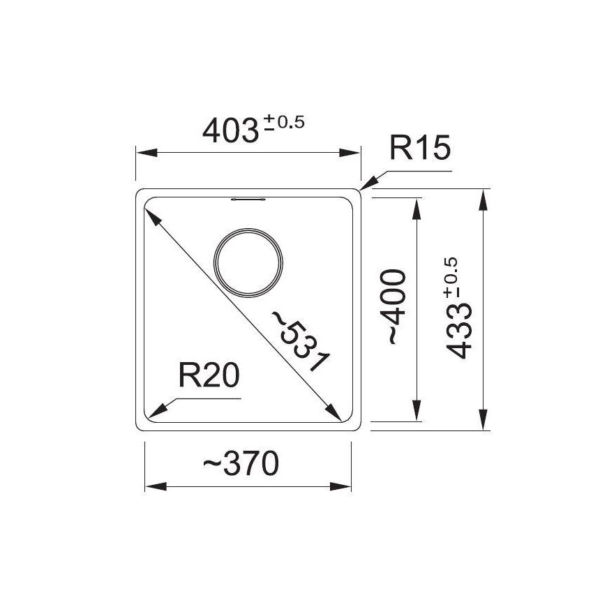 Granite sink Franke Maris, MRG 110-37, Black matte, black eccentric valve – 4