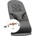 BabyBjörn Bliss Woven Bundle sitter + toy, Anthracite/Googly Eyes BabyBjörn Bliss Woven Bundle sitter + toy, Anthracite/Googly Eyes