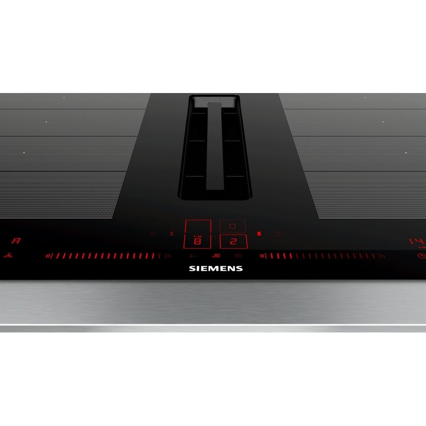 Siemens iQ700 EX875LX67E hob Black, Stainless steel Built-in 80 cm Zone induction hob 4 zone(s) – 5