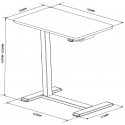 Spacetronik Electric table with wheels Buddy white, drewno Spacetronik Electric table with wheels Buddy white, drewno