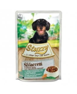 STUZZY Shreds with rabbit and vegetables - wet dog food - 100 g