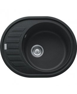 Granitinė plautuvė Franke Ronda, ROG 611-62, užkemšamas ventilis, Onyx