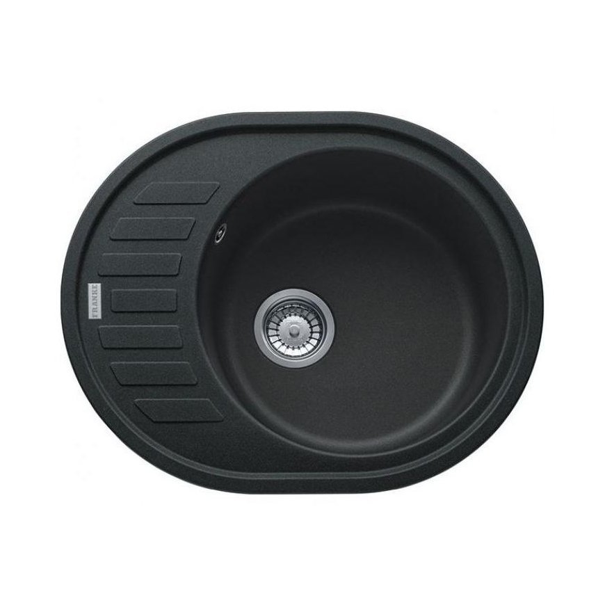 Franke Ronda granite sink, ROG 611-62, plug valve, Onyx – 3