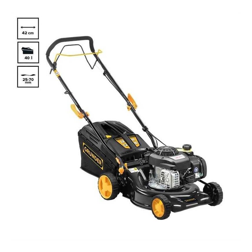 Petrol lawnmower Grunder S421V BS300E self-propelled 42cm – 2