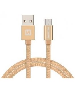 Swissten 71522304 USB cable 2 m USB A Micro-USB B Gold