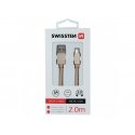 Swissten 71522304 USB cable 2 m USB A Micro-USB B Gold Swissten 71522304 USB cable 2 m USB A Micro-USB B Gold