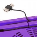 Omega OMNCPIV kannettavan tietokoneen jäähdytysalusta 43,2 cm (17") Violetti Omega OMNCPIV kannettavan tietokoneen jäähdytysalusta 43,2 cm (17") Violetti