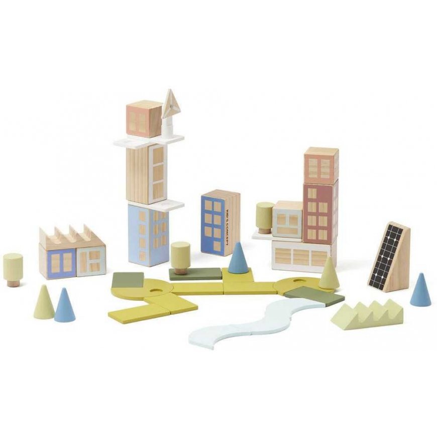 Kid's Concept – blokelių rinkinys miestams statyti | Daugiaspalvis (AIDEN)