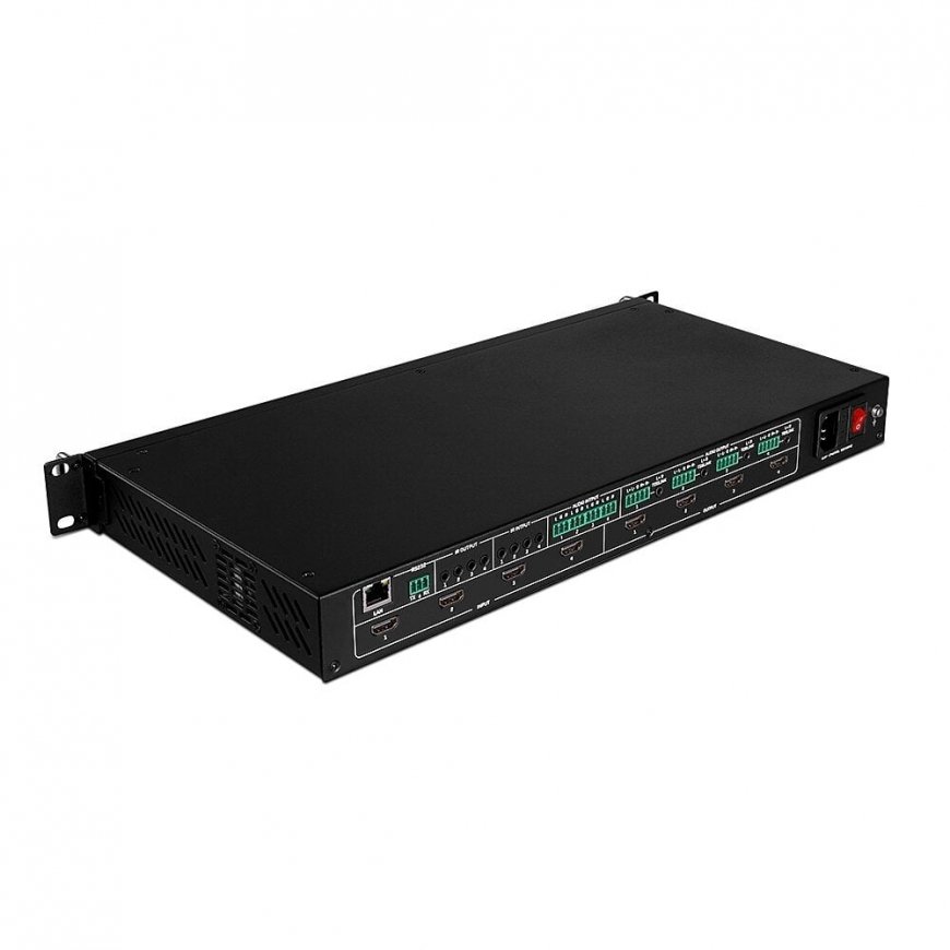 Lindy 4x4 HDMI 4K60 Matrix with Video Wall Scaling – 2