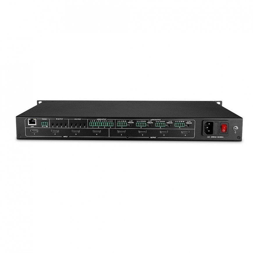 Lindy 4x4 HDMI 4K60 Matrix with Video Wall Scaling – 4