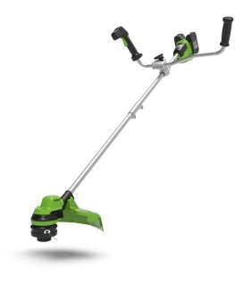 Žoliapjovė - trimeris Greenworks GD24X2BCB 2x24 V (be akumuliatoriaus ir pakrovėjo)