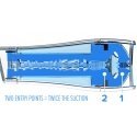 Fleshlight Flight Commander Flashlight masturbator Light Blue, Transparent Silicone