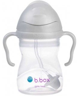 b.box - water bottle with straw and weight 240 ml | Grey