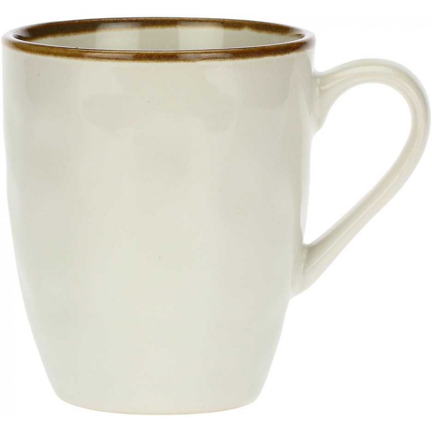 Rose&Tulipani Set of 4 cups with holder Concerto Avorio - Kość słoniowa, 430 ml – 2