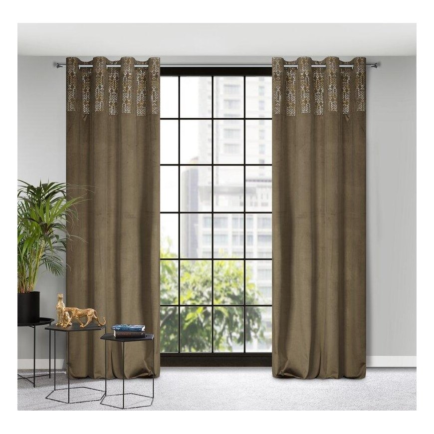 Eurofirany ZAS / LIZA / BEIGE + ZŁ 140X250 TRANS – 4