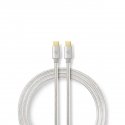 Nedis CCTB60700AL20 USB kabelis 2 m USB 2.0 USB C Alumīnijs Nedis CCTB60700AL20 USB kabelis 2 m USB 2.0 USB C Alumīnijs