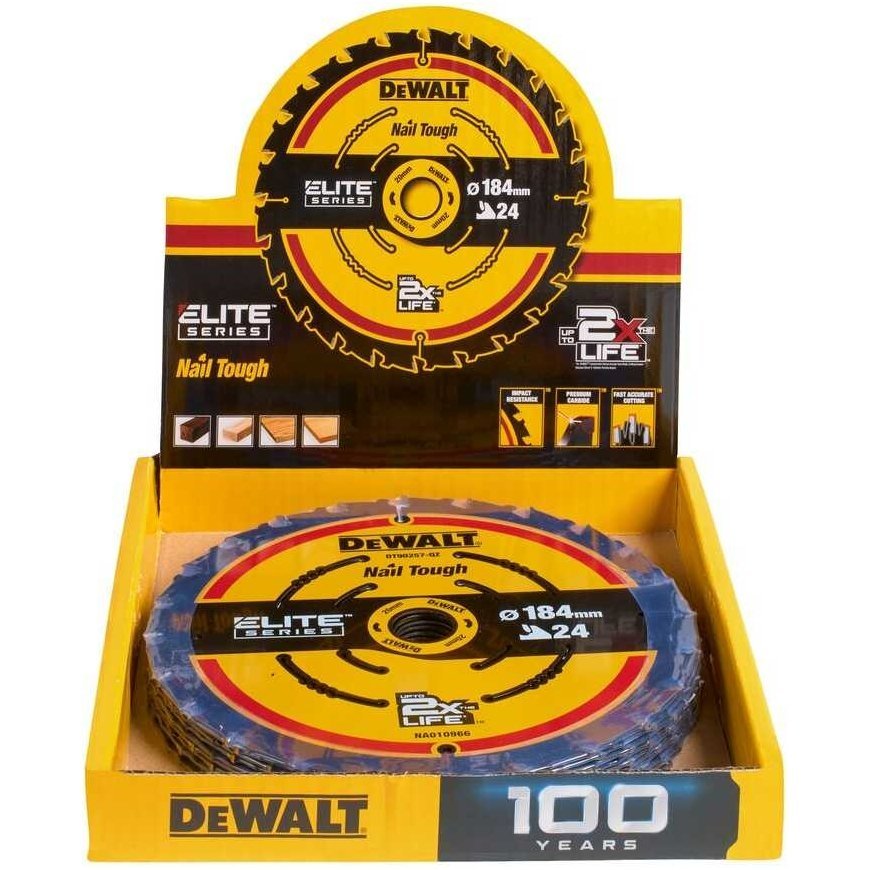 saw tarczowa EXTREME for cutting wood 184x20x1,66mm, 24 teeth, DeWALT [DT10401-QZ] – 2