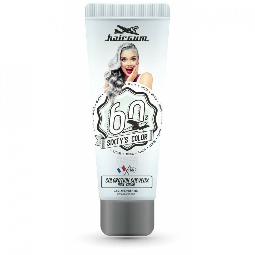 Hairgum Sixty`s Color Hair color White