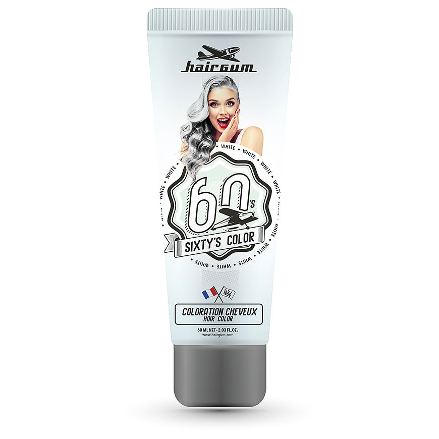 Hairgum Sixty's Color Plaukų spalva Baltas – 2