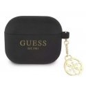 GUA3LSC4EK Guess 4G Charm silicone case for Apple Airpods 3 blac