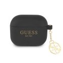 GUA3LSC4EK Guess 4G Charm silicone case for Apple Airpods 3 blac