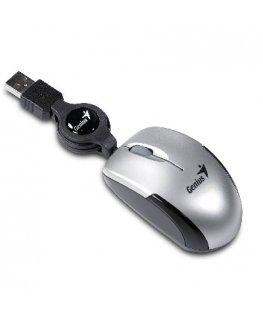 Genius Computer Technology Micro Traveler Silver компьютерная мышь USB тип-A Оптический 1200 DPI