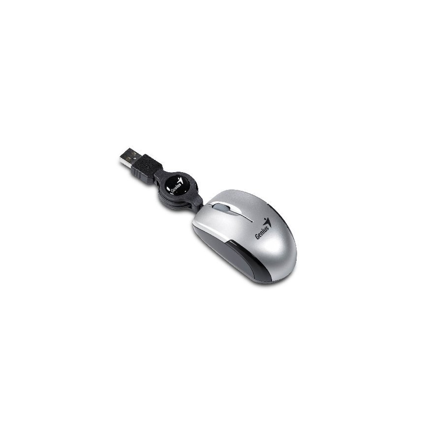 Genius Computer Technology Micro Traveler Silver hiiri USB A-tyyppi Optinen 1200 DPI