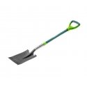 Verto 15G004 kastuvas ir kastuvėlis Spade Stiklo pluoštas, Plienas Juoda, Žalia, Metalinis