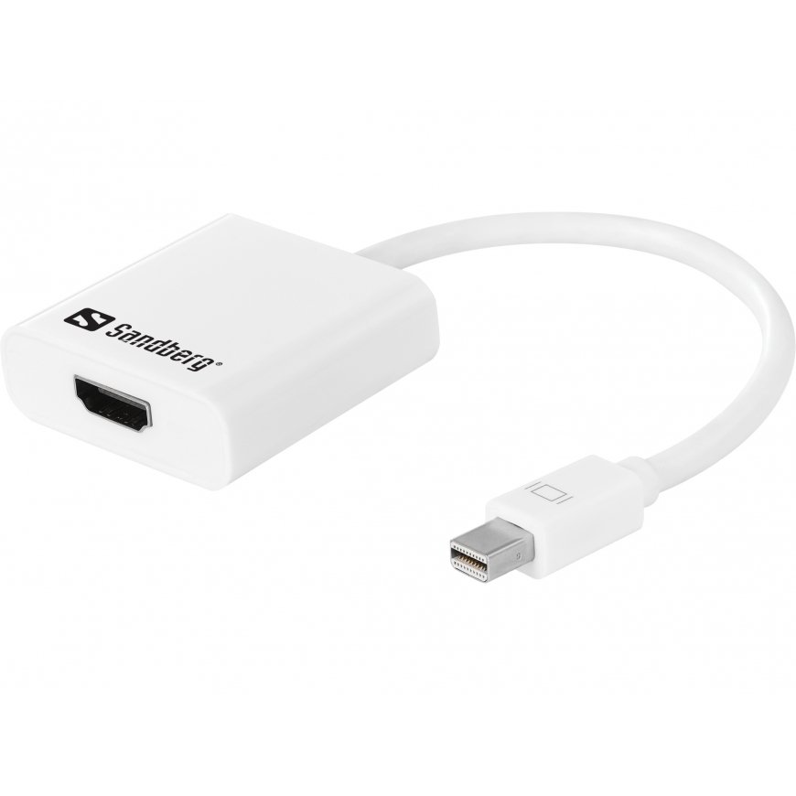 Sandberg 508-29 videokaabliadapter Mini DisplayPort HDMI Valge