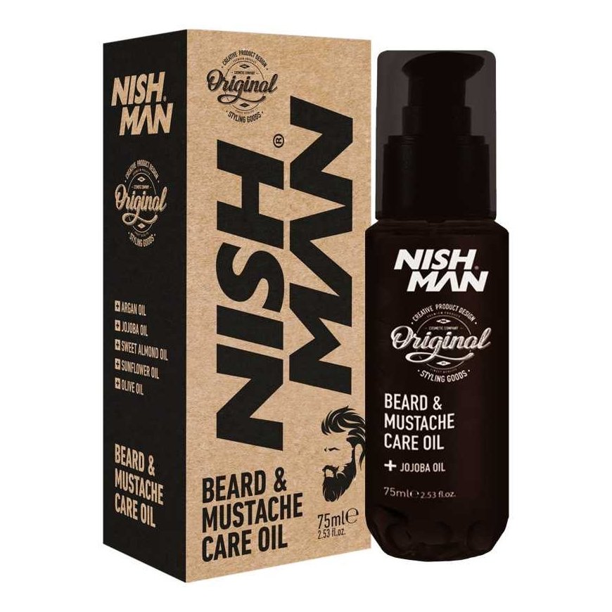Nishman beard and mustache care oil, 75 ml – 2