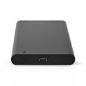 Nedis HDDE25410BK cieto disku uzglabāšanas sistēma HDD korpuss Melns 2.5" Nedis HDDE25410BK cieto disku uzglabāšanas sistēma HDD korpuss Melns 2.5"