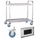 Royal Catering Waiter's trolley with 2 shelves, stainless steel Royal Catering Waiter's trolley with 2 shelves, stainless steel