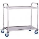 Royal Catering Waiter's trolley with 2 shelves, stainless steel Royal Catering Waiter's trolley with 2 shelves, stainless steel