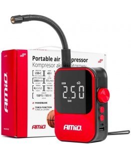 compressor car wireless pump electric rowerowa powerbank 40w acomp-20 amio-03690